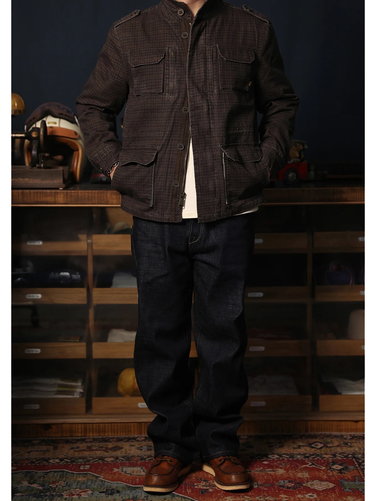 Raw Denim Five Pocket Jeans