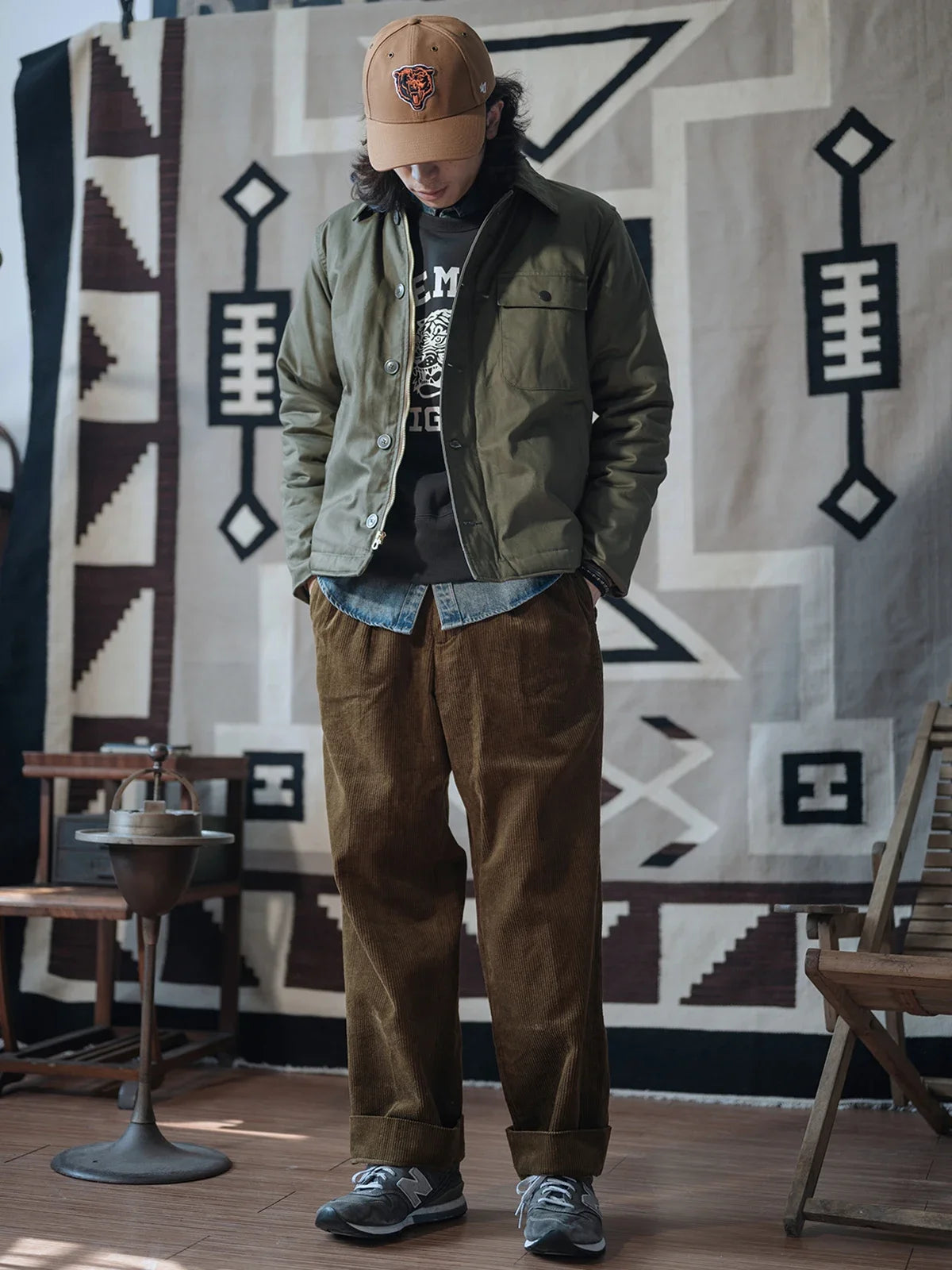Army Green A-2 Deck Jacket