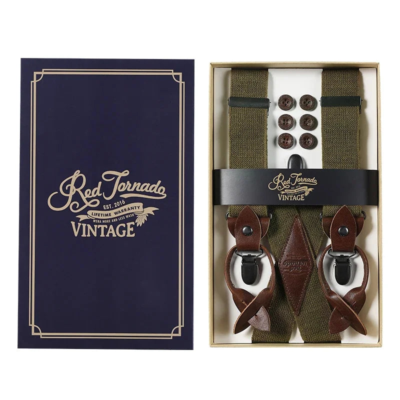 X-Back Clip Suspenders