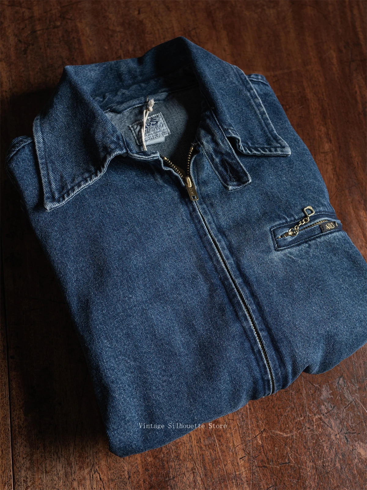 Stonewashed Denim Work Jacket