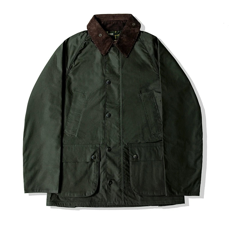 Sage Green Wax Cotton Jacket