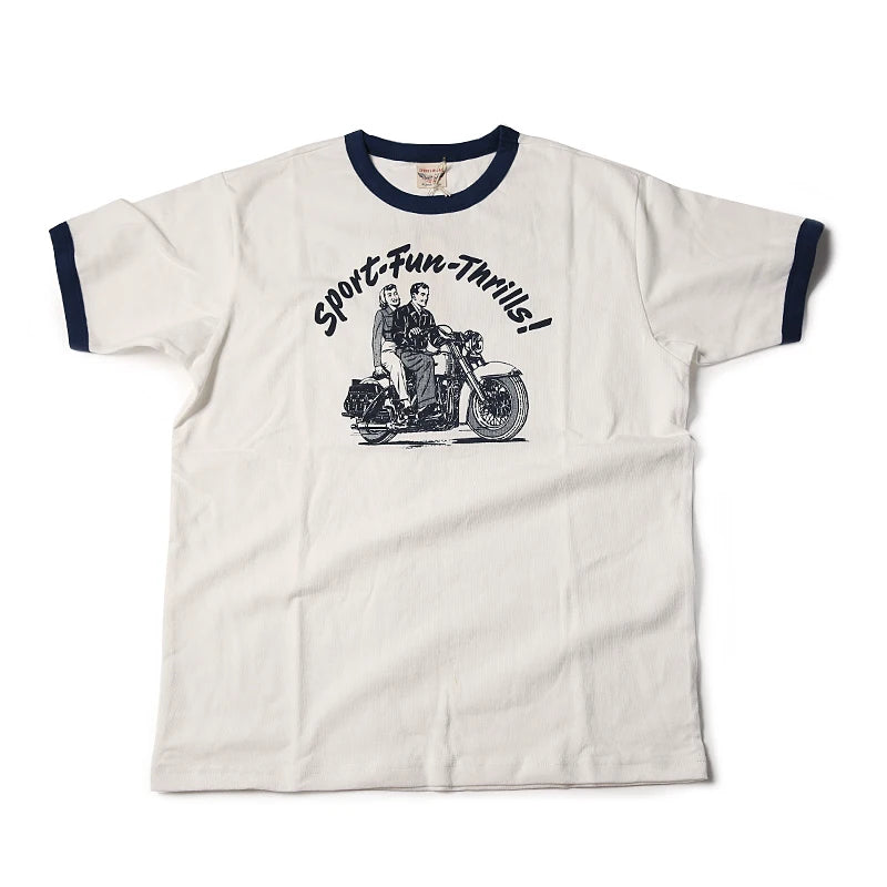 Motorcycle Rider Print Tee