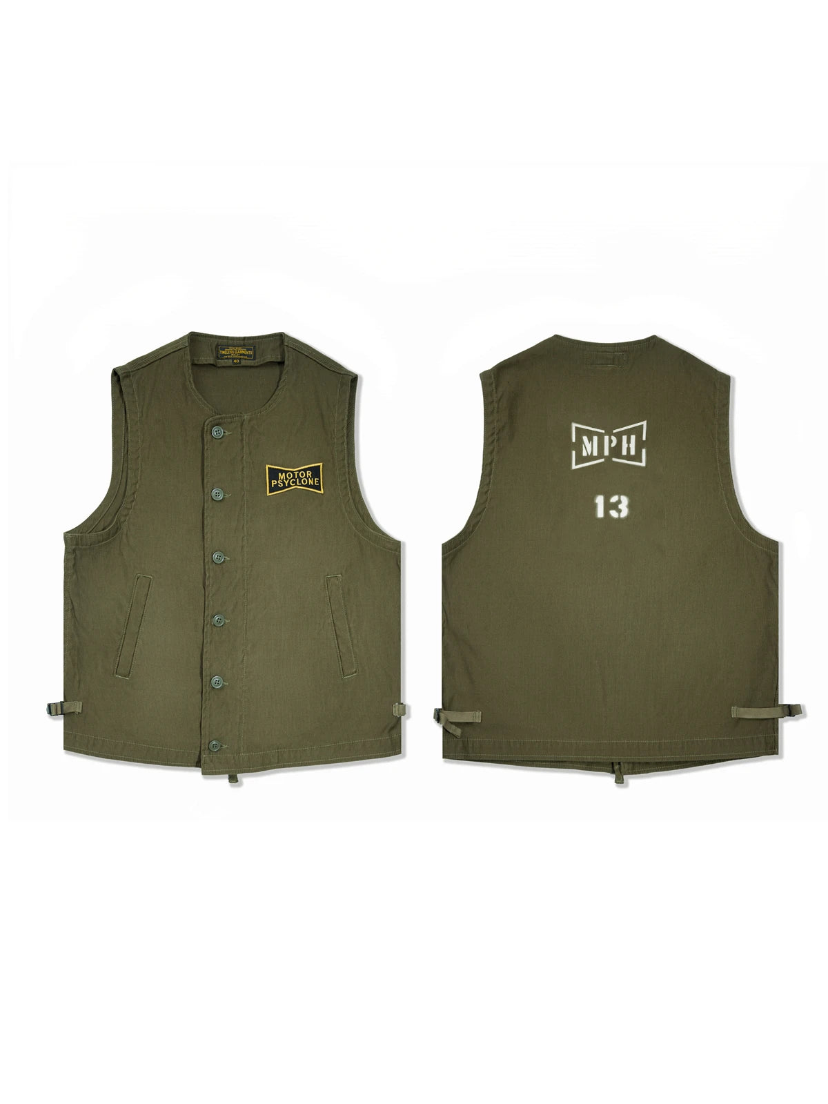 Army Green Deck Worker Vest