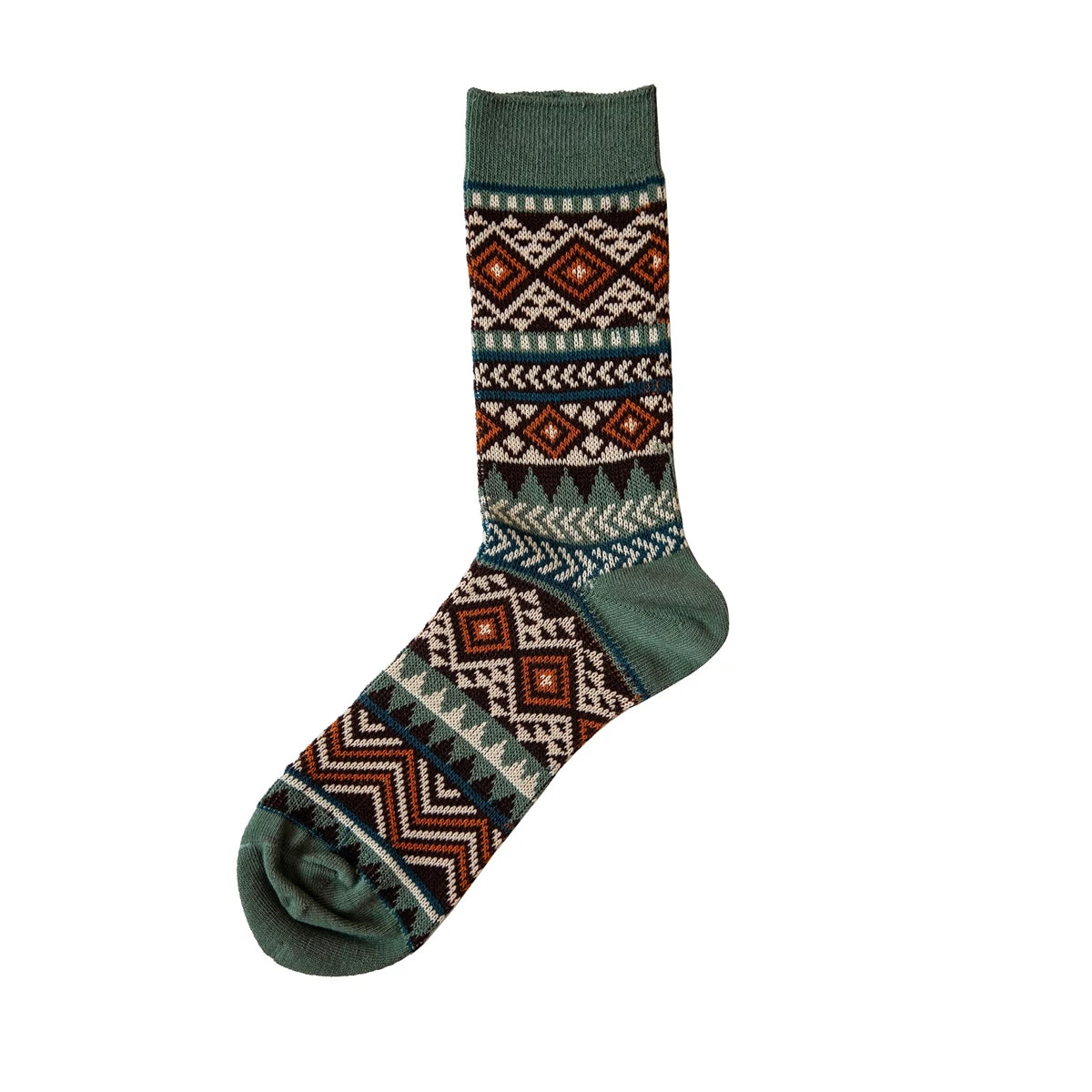 Fair Isle Crew Socks