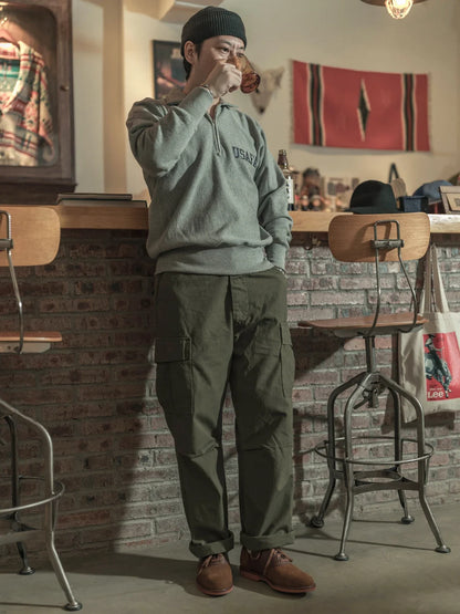 French Terry Quarter Zip Sweatshirt