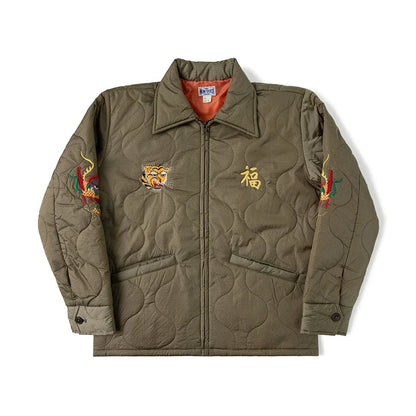 Quilted Embroidered Tour Jacket