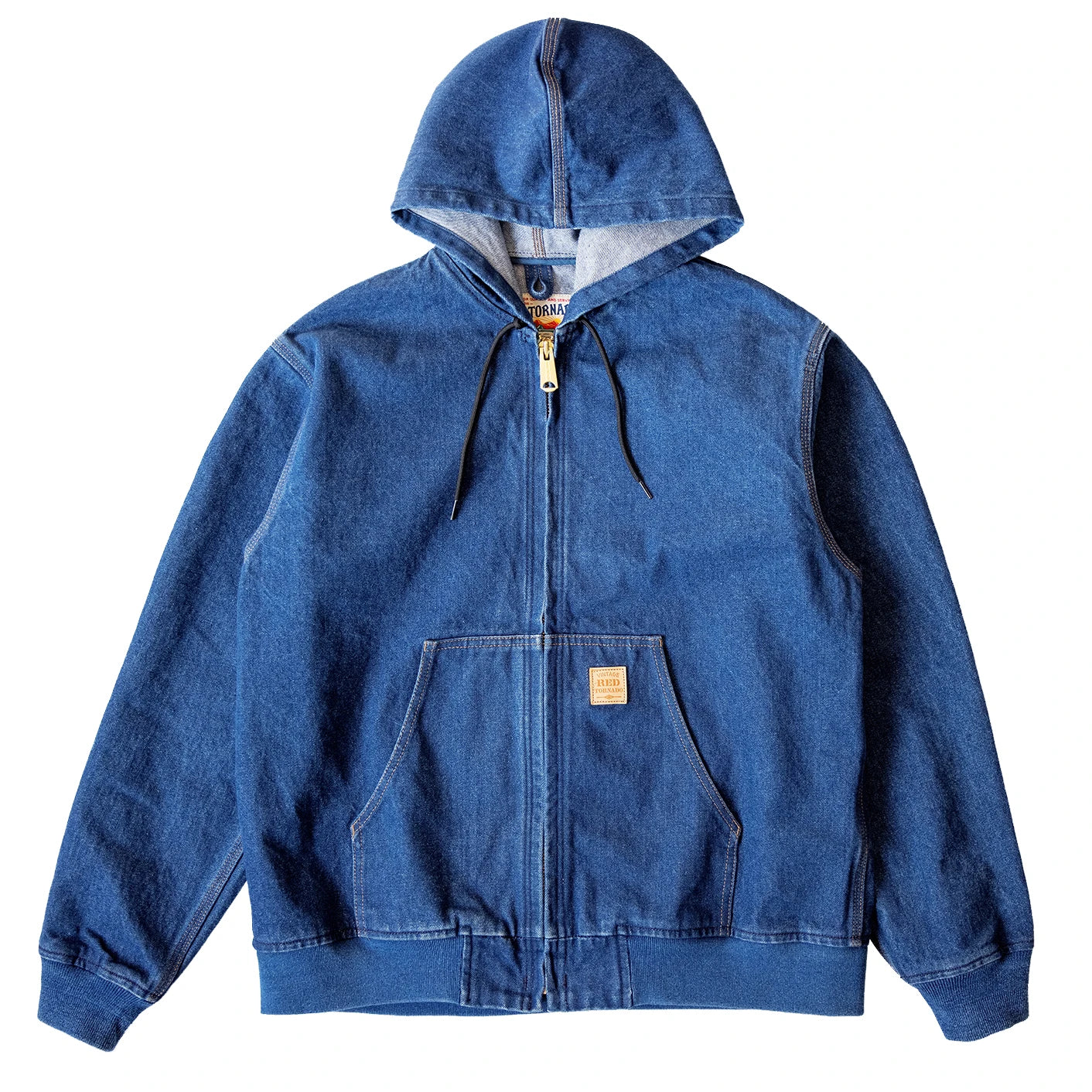 Hooded Denim Active Jacket
