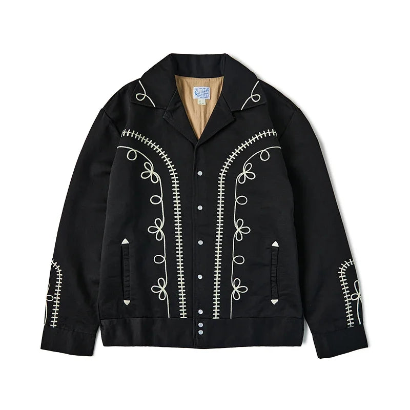 Black Embroidered Bolero Jacket