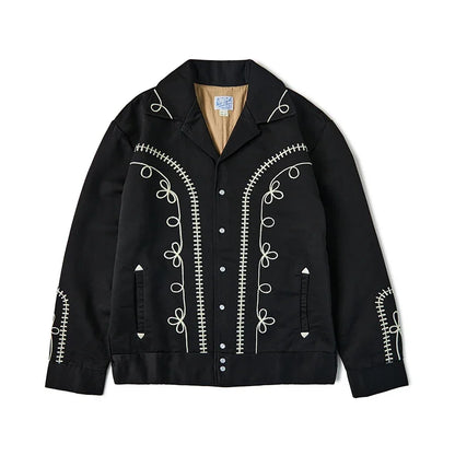 Black Embroidered Bolero Jacket