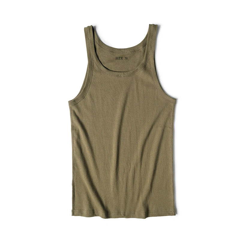 Ribbed Thin Strap Tank Top