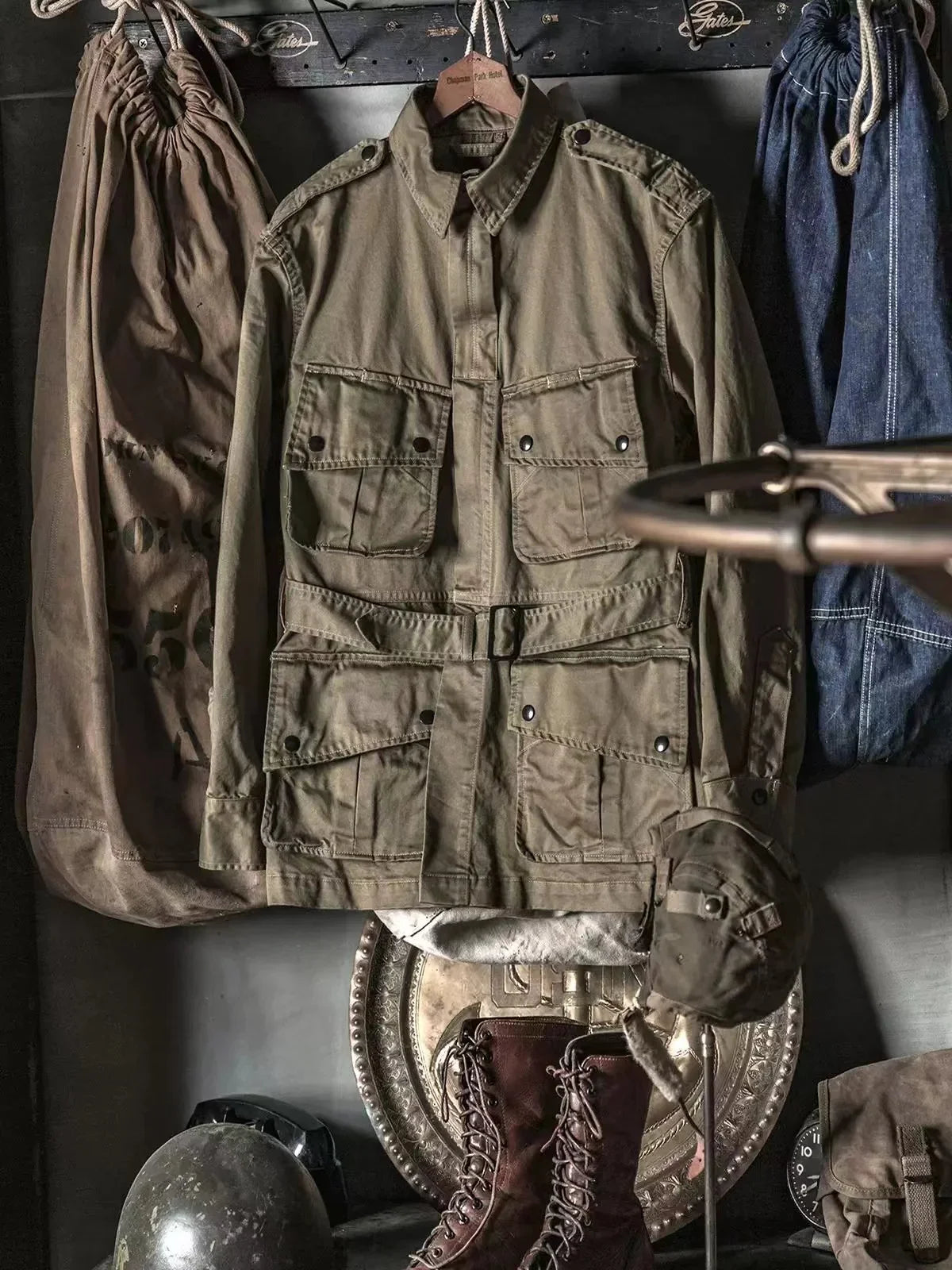 Belted Paratrooper Jump Jacket