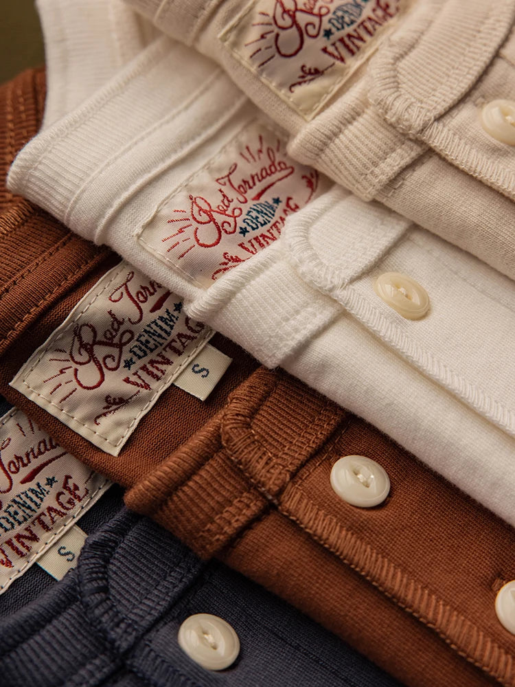 Heavyweight Short Sleeve Henley
