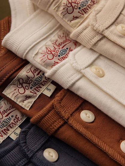Heavyweight Short Sleeve Henley