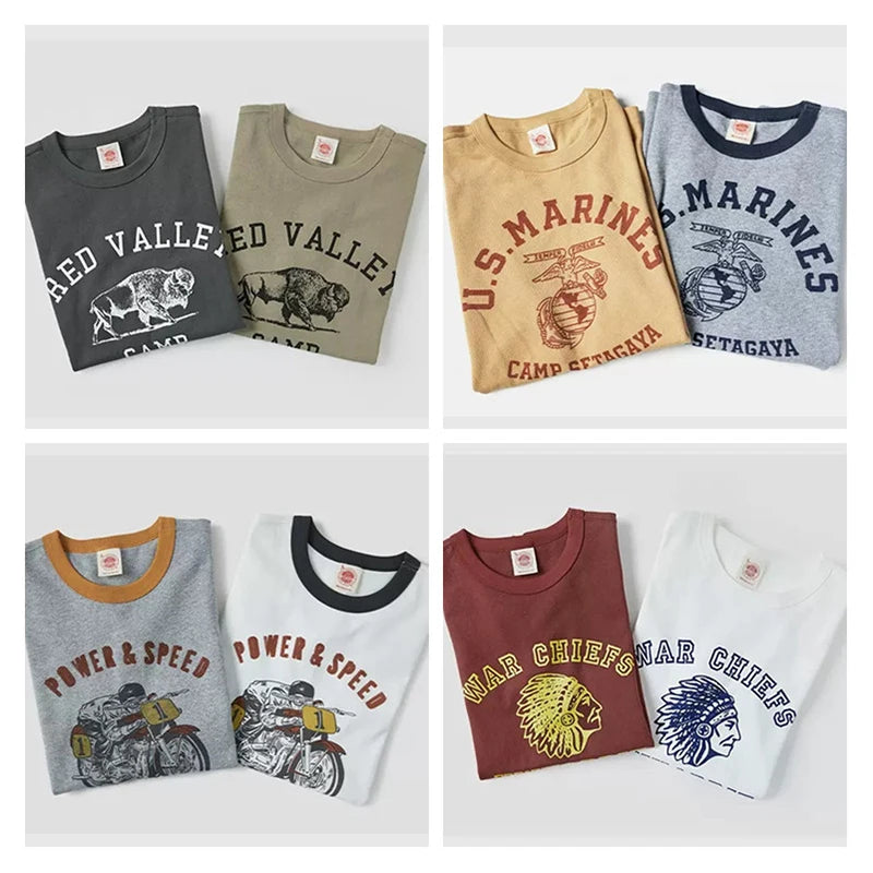 Retro Print Cotton Tee