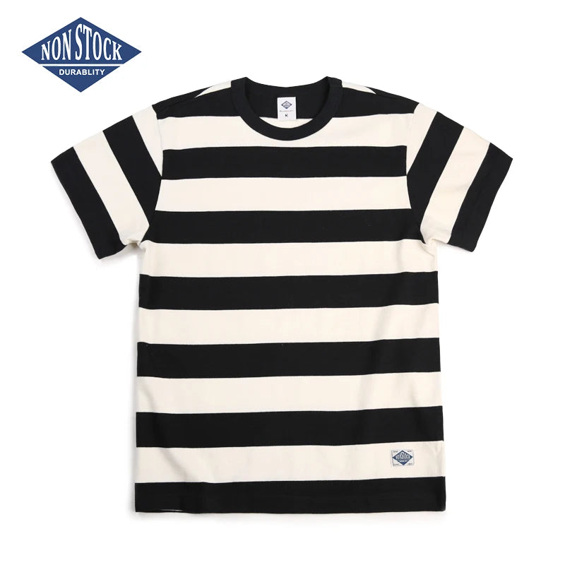 Heavyweight Stripe Border Tee