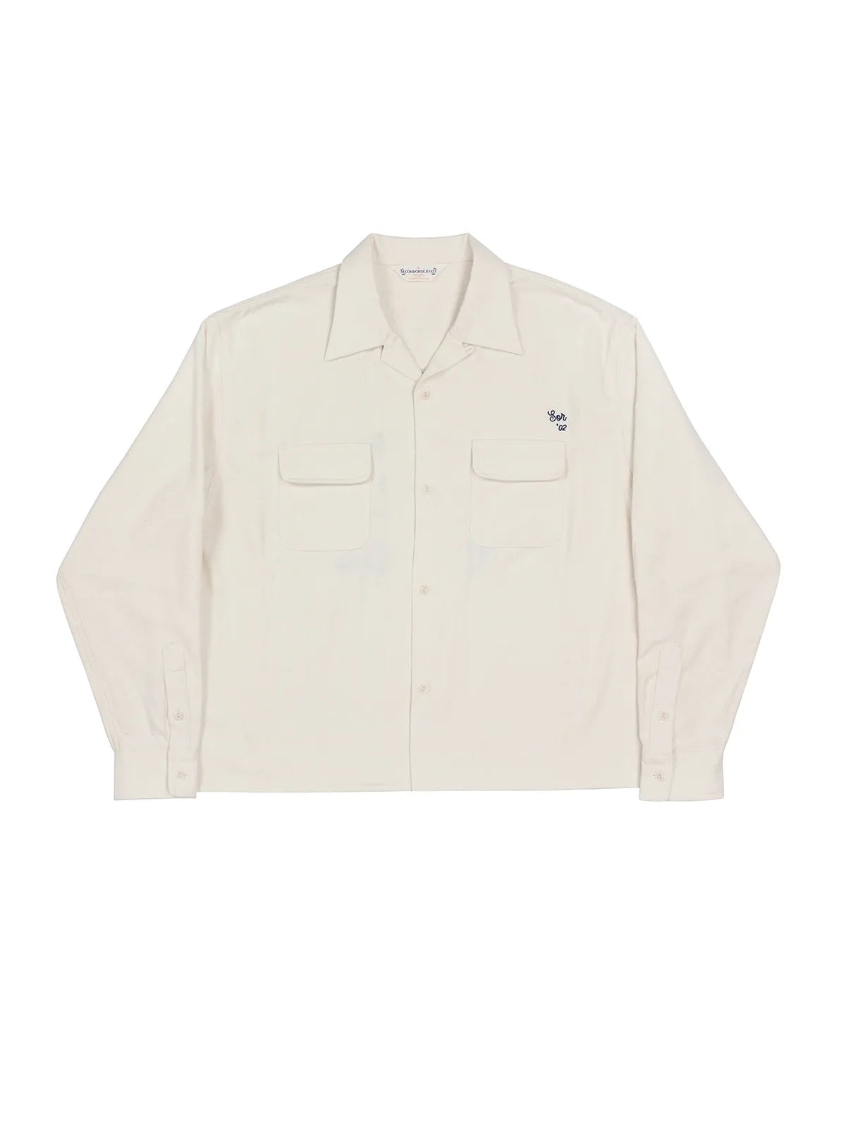 White Embroidered Cycling Shirt