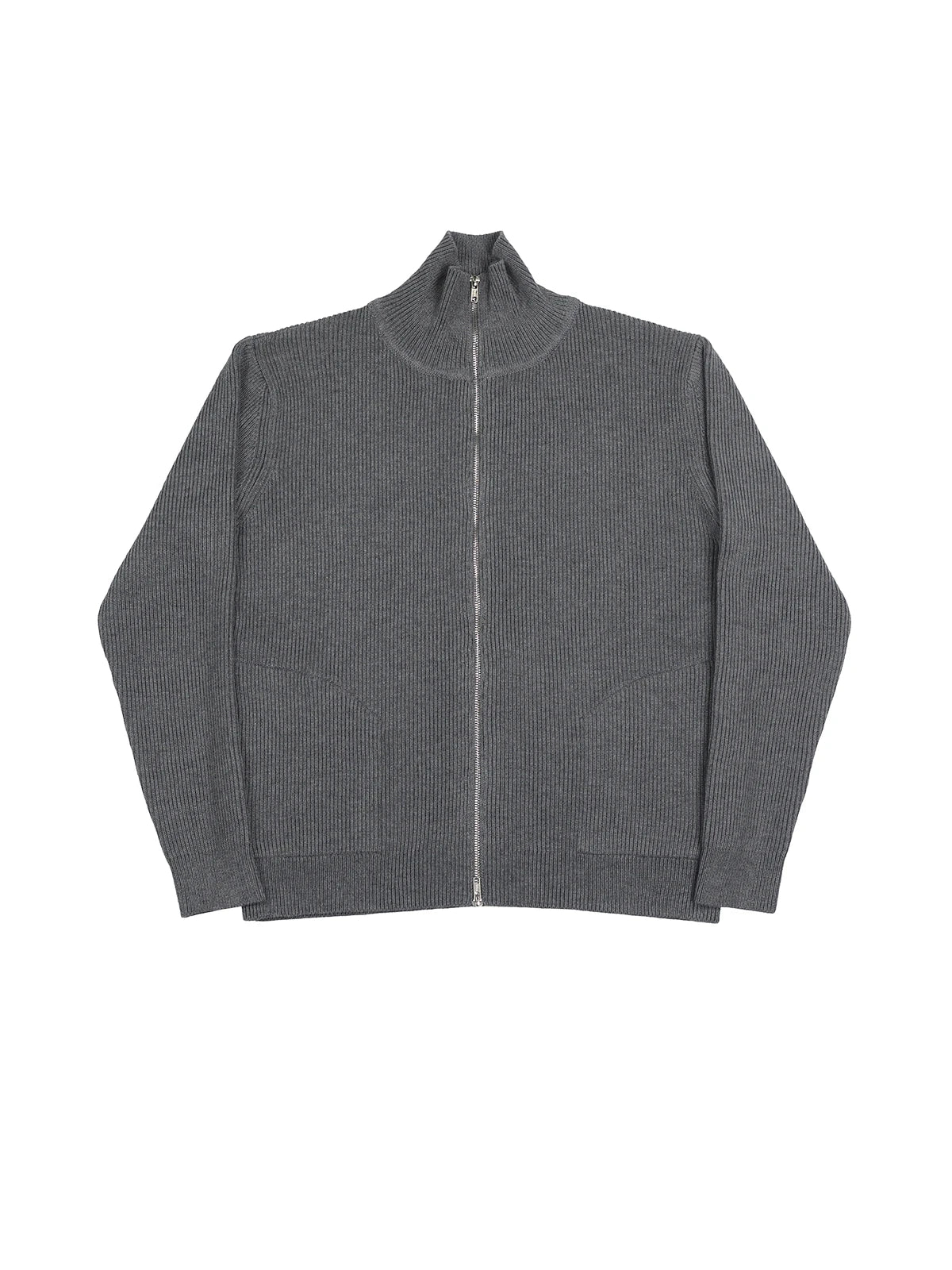 Zip Wool Blend Cardigan