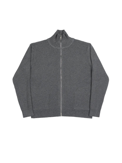 Zip Wool Blend Cardigan
