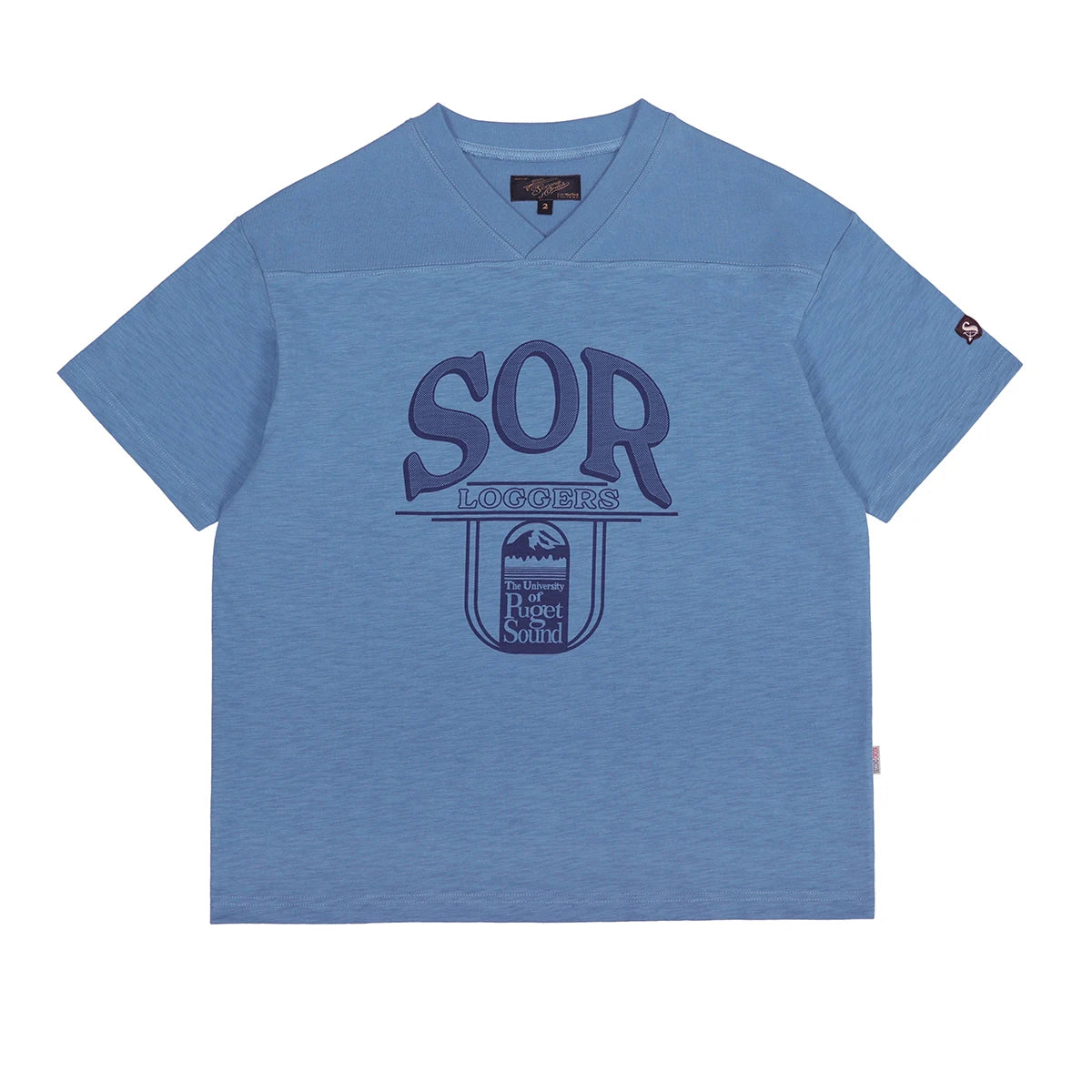 Slub Cotton V Neck Tee