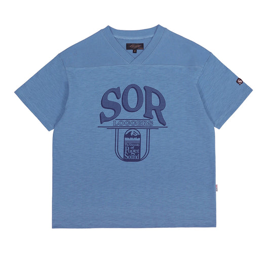 Slub Cotton V Neck Tee
