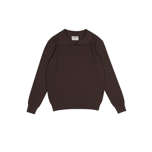 Seagull Collar Knit Polo