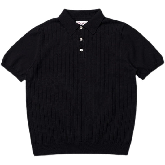 Rib Stripe Polo Shirt