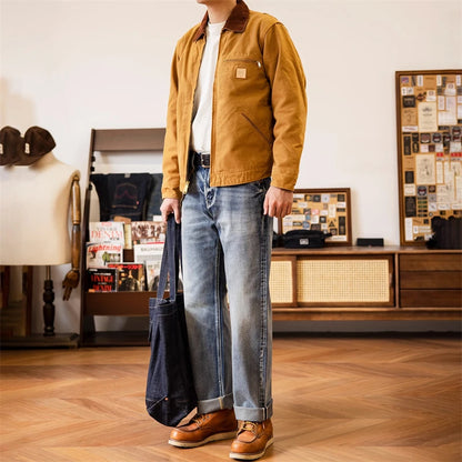 Light Wash Straight Jeans
