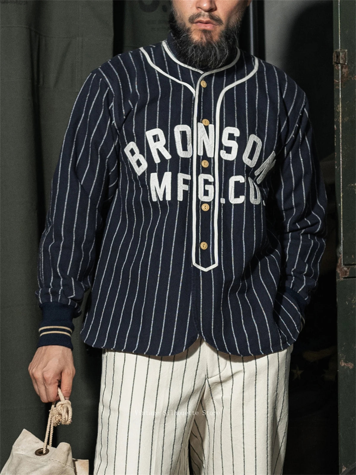 Stripe Baseball Jersey Shirt