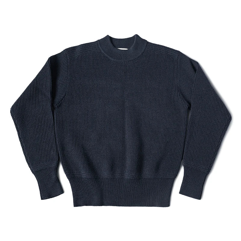 Wool Mock Neck Sweater