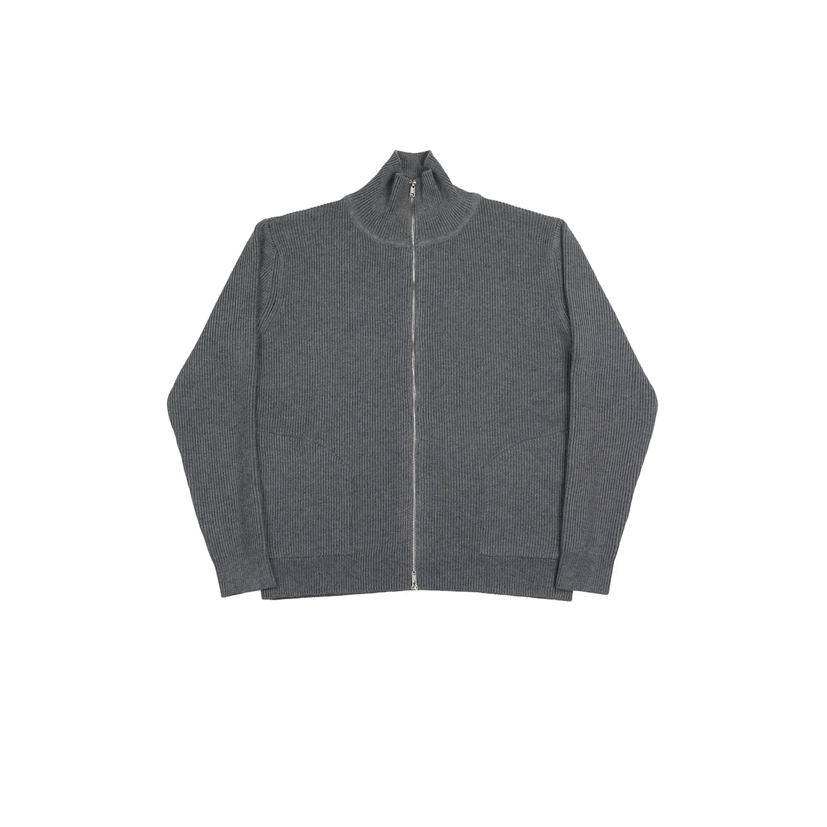 Zip Wool Blend Cardigan