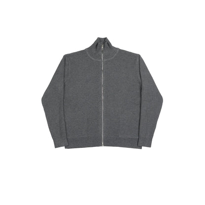 Zip Wool Blend Cardigan