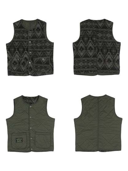 Reversible Quilted Padded Vest