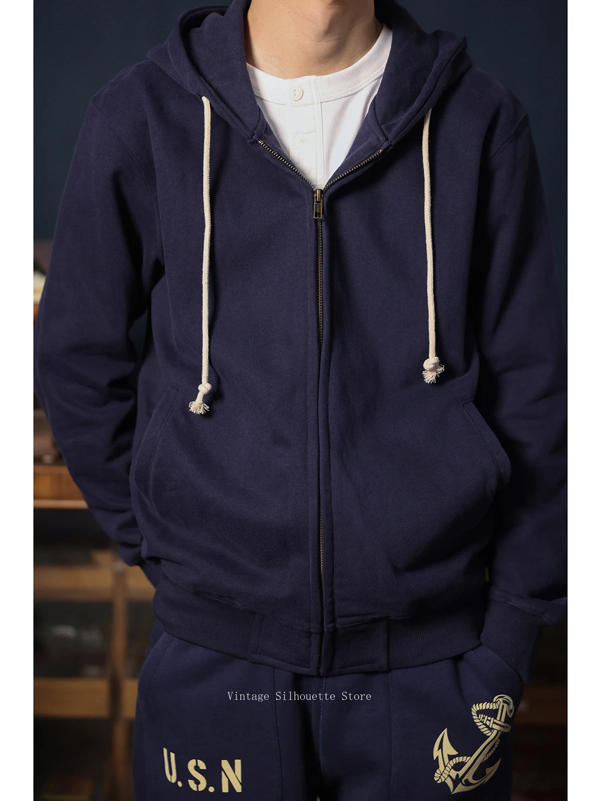 French Terry Zip Hoodie