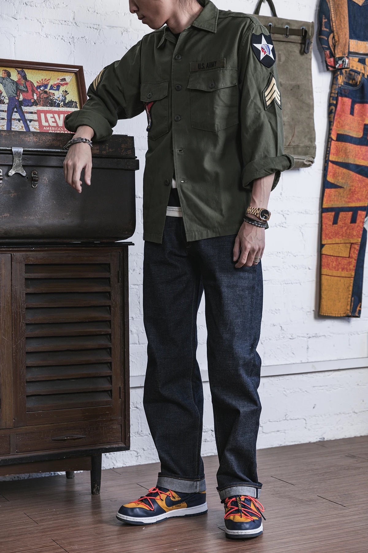 OG-107 Cotton Sateen Overshirt