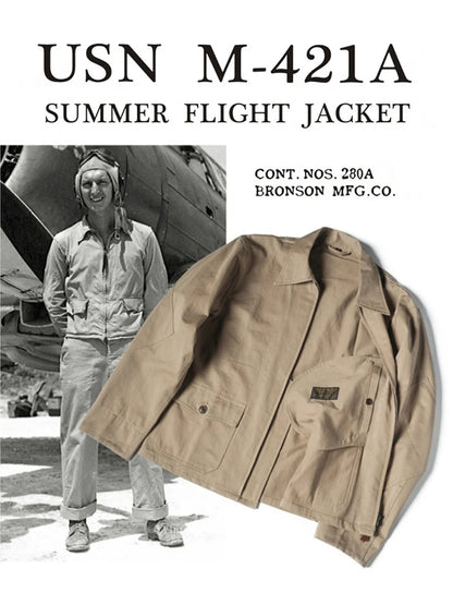 Cotton Twill Flight Jacket