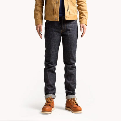 Raw Selvedge Back Buckle Jeans