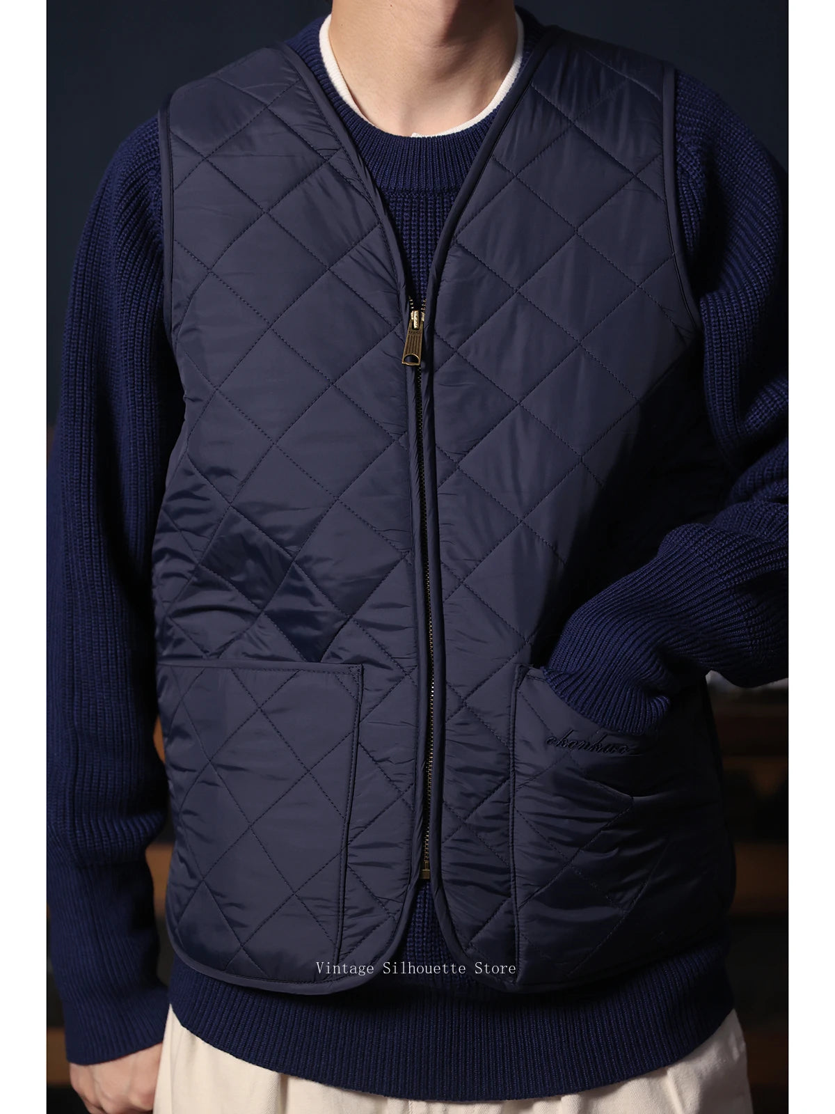 Zip Up Quilted Outdoor Vest