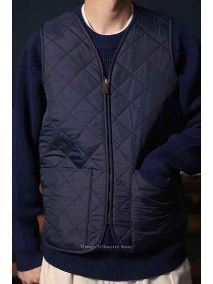 Zip Up Quilted Outdoor Vest