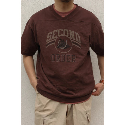Slub Cotton V Neck Tee