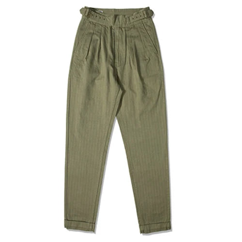 Herringbone Cotton Gurkha Pants