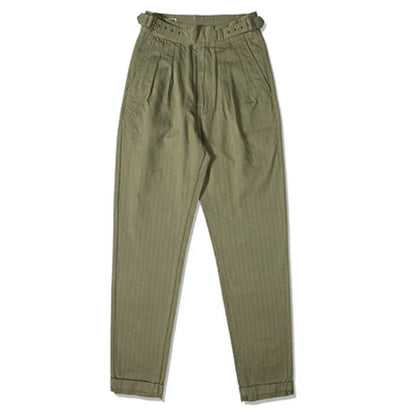Herringbone Cotton Gurkha Pants
