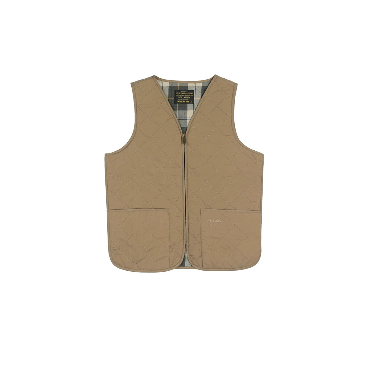 Zip Up Quilted Outdoor Vest