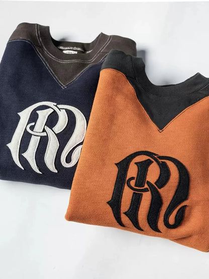 Two Tone V Insert Sweatshirt
