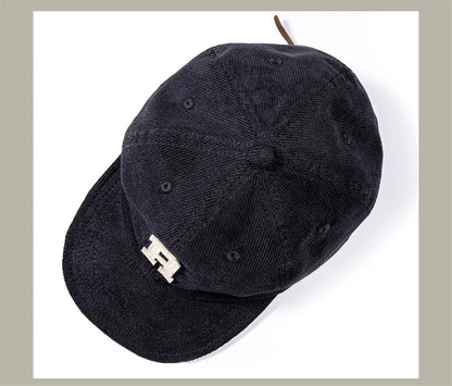 Corduroy Letterman Baseball Cap