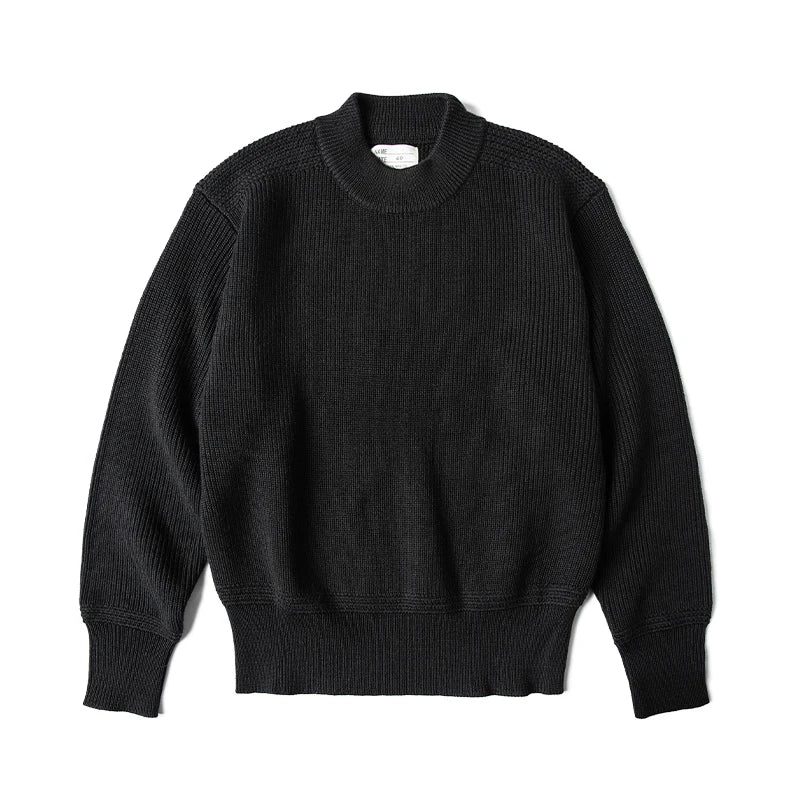 Wool Mock Neck Sweater