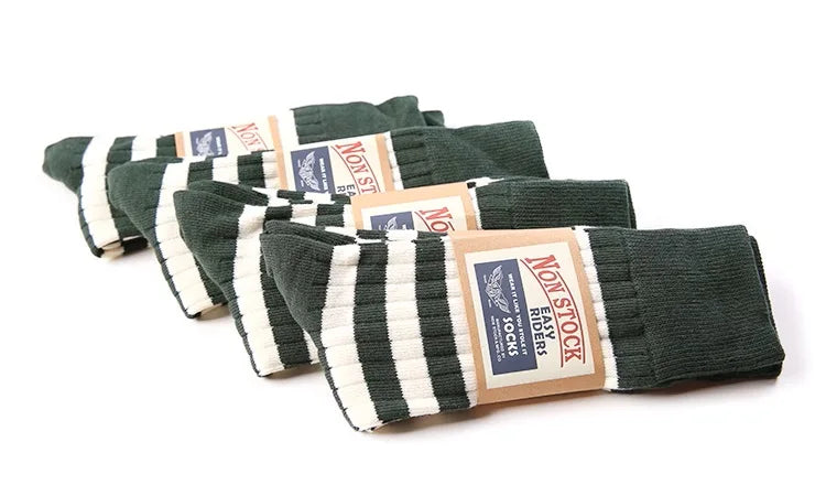 Prison Stripe Crew Socks