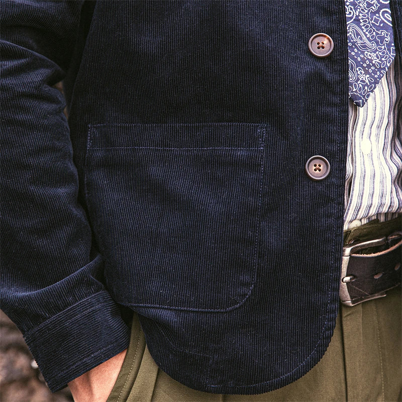 Indigo Corduroy Work Jacket