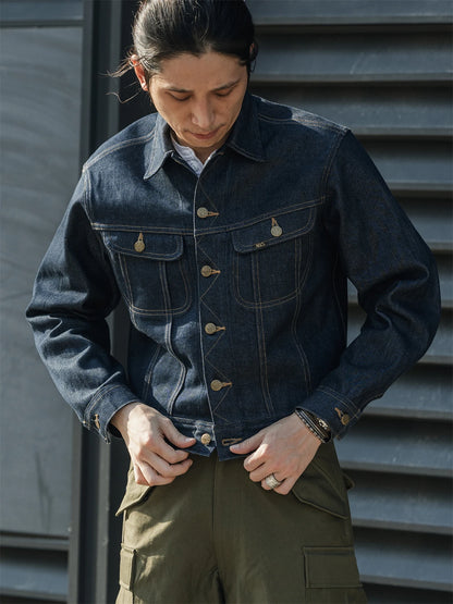 Cropped Sanforized Denim Jacket