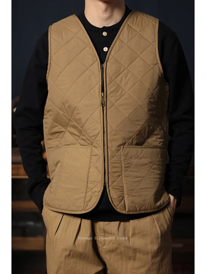 Zip Up Quilted Outdoor Vest