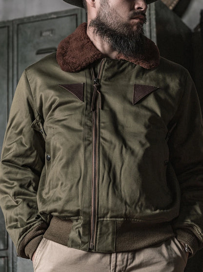Wool Lined Bomber Jacket